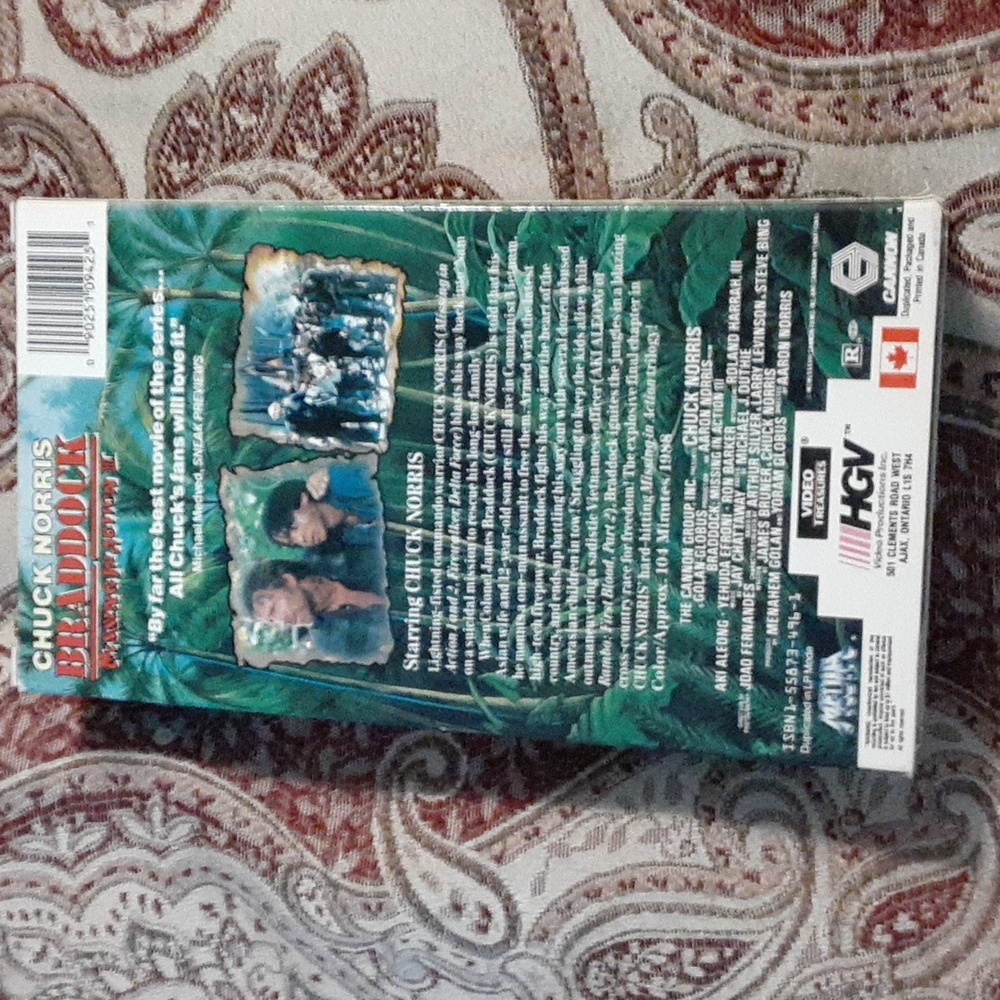 Chuck Norris Braddock: Missing in Action III vhrs tape - Picture 3 of 4